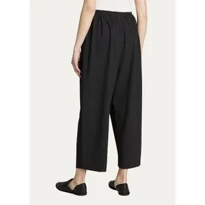 Pantalon Femme Eskandar - Cuir Suédé Doublé Soie - Taille L - Marron - Neuf Avec étiquettes